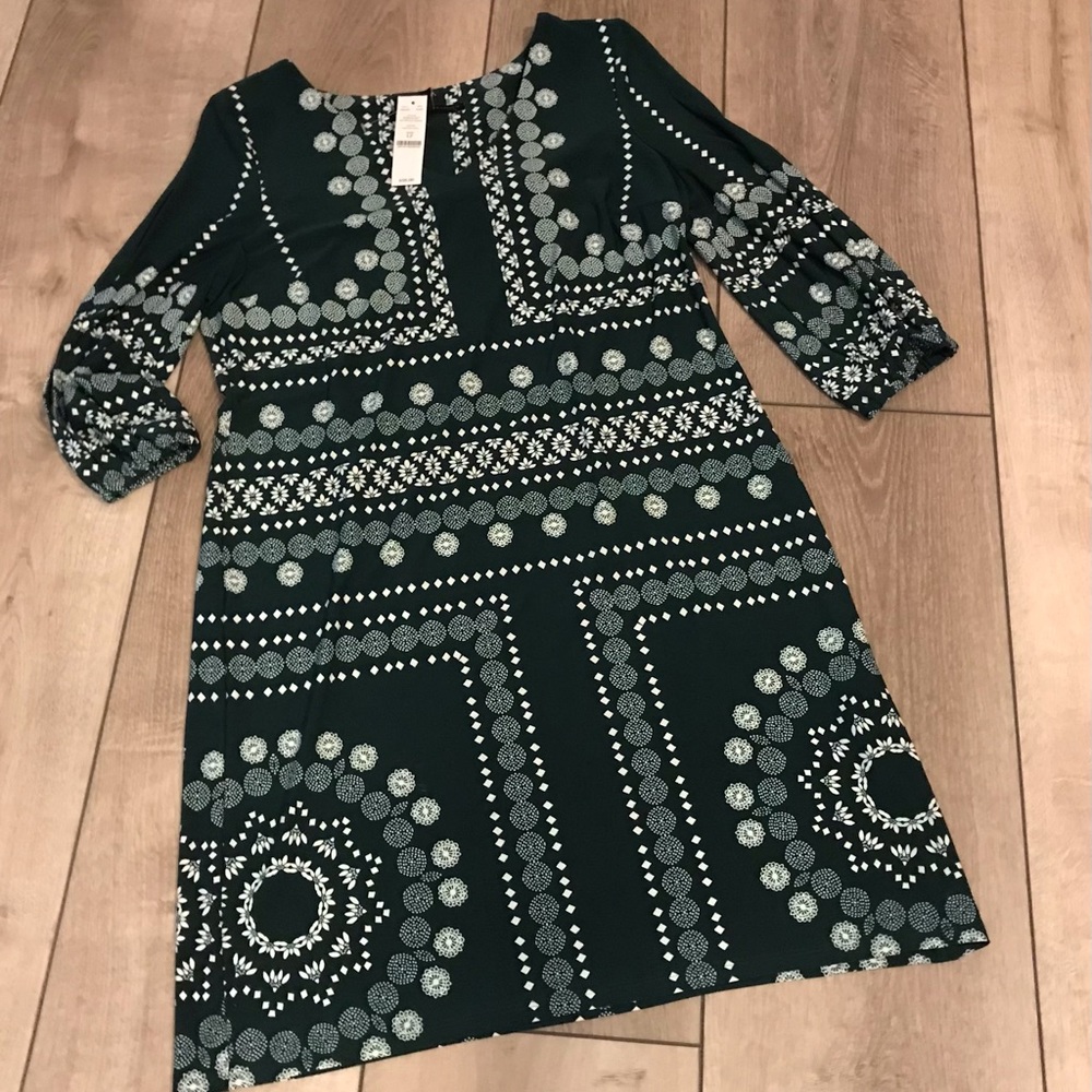 WHBM  -  LONG SLEEVE DRESS - Size LP  NWT
